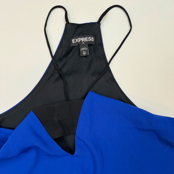 EXPRESS Dark blue blouse - Picture 2 of 5